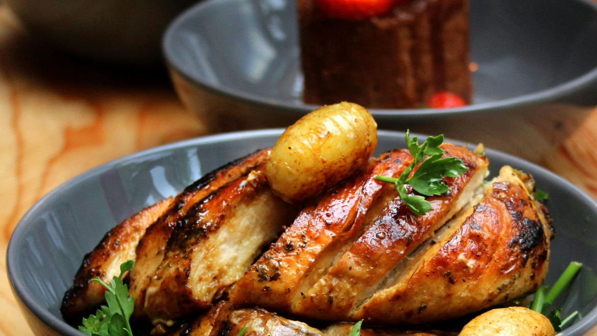 Baked Chicken Breast & Veggies